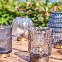 Speedtsberg Gaver Til Sundhedspersonalet*LED-lampe med riller – Elegant design i blå glas