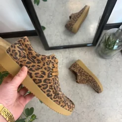 Nature Footwear Sommersko Dame|Overgangssko*Leopard ruskindssko fra Nature
