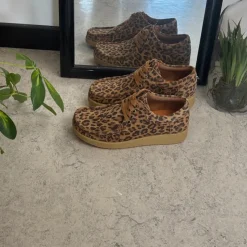 Nature Footwear Sommersko Dame|Overgangssko*Leopard ruskindssko fra Nature