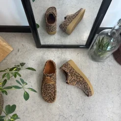 Nature Footwear Sommersko Dame|Overgangssko*Leopard ruskindssko fra Nature