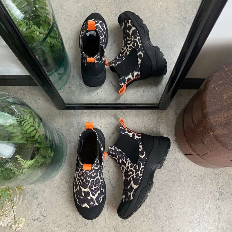 Woden Gummistøvler|Sko Med Ekstra Svangstøtte*Leopard gummistøvle med svangstøtte