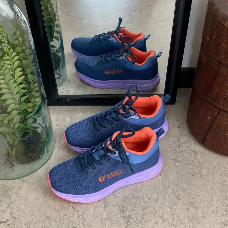 Sygeplejebutikken Kondi Sko|Stødabsorberende Sko*Lette sko i navy med stødabsorberende sål