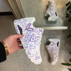 Skechers Sko På Tilbud*Lilla farvede hjerte sko fra