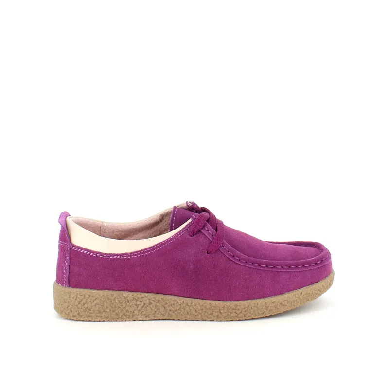 Sygeplejebutikken Sko På Tilbud*Lilla ruskindssko med rågummisål
