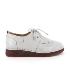 Sygeplejebutikken Sko På Tilbud*Lys beige skind snøresko med god stødabsorbering