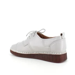 Sygeplejebutikken Sko På Tilbud*Lys beige skind snøresko med god stødabsorbering