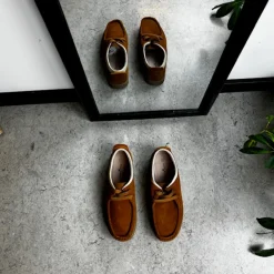 Sygeplejebutikken Sko På Tilbud*Lys brun ruskindssko med rågummisål