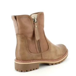 Sygeplejebutikken Sko På Tilbud*Lysbrun vinterstøvle med foer og smarte detaljer