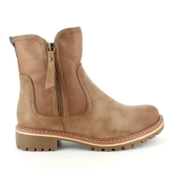 Sygeplejebutikken Sko På Tilbud*Lysbrun vinterstøvle med foer og smarte detaljer