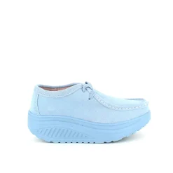 Sygeplejebutikken Sko På Tilbud*Lyseblå ruskindssko med gængesål og svangstøtte