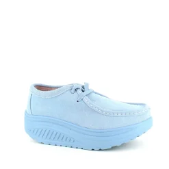 Sygeplejebutikken Sko På Tilbud*Lyseblå ruskindssko med gængesål og svangstøtte