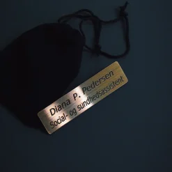 Sygeplejebutikken Navneskilte*Magnet navneskilt, firkantet, afrundede hjørner