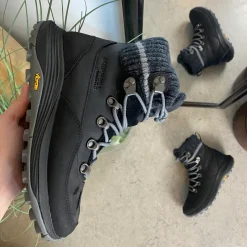 Merrell Kort Støvle Dame|Vinterstøvler Damer*termostøvler med isolering i sort