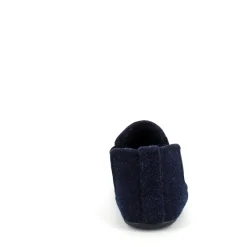 Sygeplejebutikken Sko På Tilbud*Mørkeblå filtet hjemmesko med god bredde og udtagelig indersål