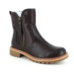 Sygeplejebutikken Sko På Tilbud*Mørkebrun vinterstøvle med foer og smarte detaljer