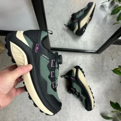 CMP Knyster - Hallux Valgus|Diabetes Fødder*Mørkegrønne, vandtætte vandresko fra med Boa-lukning