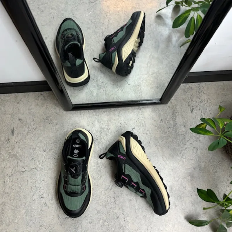 CMP Knyster - Hallux Valgus|Diabetes Fødder*Mørkegrønne, vandtætte vandresko fra med Boa-lukning