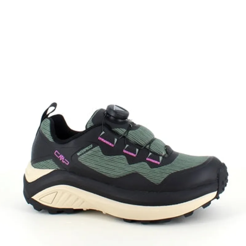 CMP Knyster - Hallux Valgus|Diabetes Fødder*Mørkegrønne, vandtætte vandresko fra med Boa-lukning