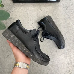 Nature Footwear Sko Til Brede Fødder Og Høj Vrist|Fodformede Sko*Nature sko i sort skind