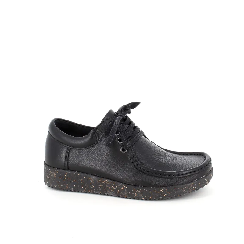 Nature Footwear Sko Til Brede Fødder Og Høj Vrist|Fodformede Sko*Nature sko i sort skind