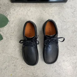 Nature Footwear Sko Til Brede Fødder Og Høj Vrist|Fodformede Sko*Nature sko i sort skind