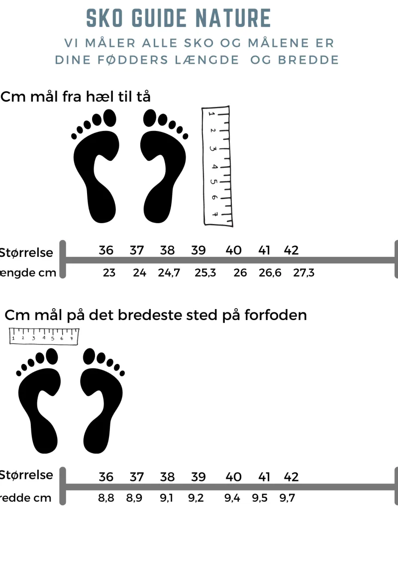 Nature Footwear Sko Til Brede Fødder Og Høj Vrist|Fodformede Sko*Nature sko i sort skind