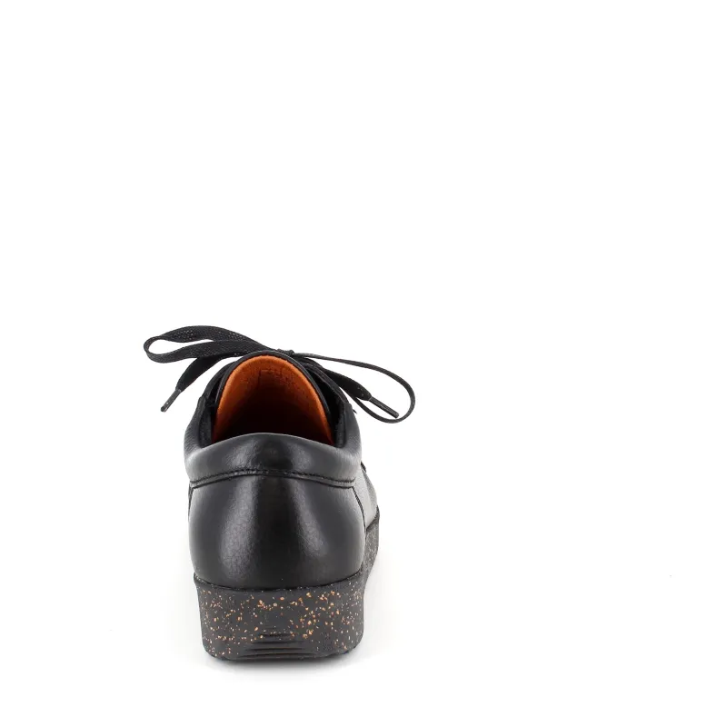 Nature Footwear Sko Til Brede Fødder Og Høj Vrist|Fodformede Sko*Nature sko i sort skind