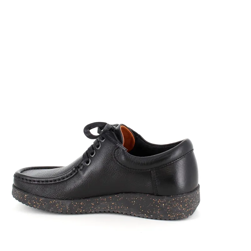 Nature Footwear Sko Til Brede Fødder Og Høj Vrist|Fodformede Sko*Nature sko i sort skind