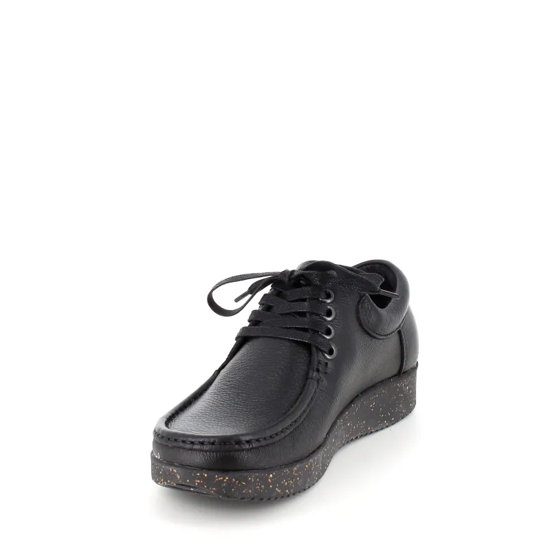 Nature Footwear Sko Til Brede Fødder Og Høj Vrist|Fodformede Sko*Nature sko i sort skind