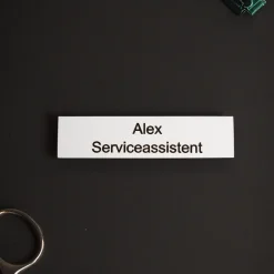 Sygeplejebutikken Navneskilte*Navneskilt med magnet - firkantet