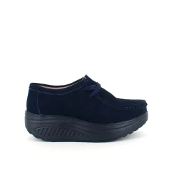 Sygeplejebutikken Sko På Tilbud*Navy ruskindssko med gængesål og svangstøtte