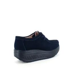 Sygeplejebutikken Sko På Tilbud*Navy ruskindssko med gængesål og svangstøtte