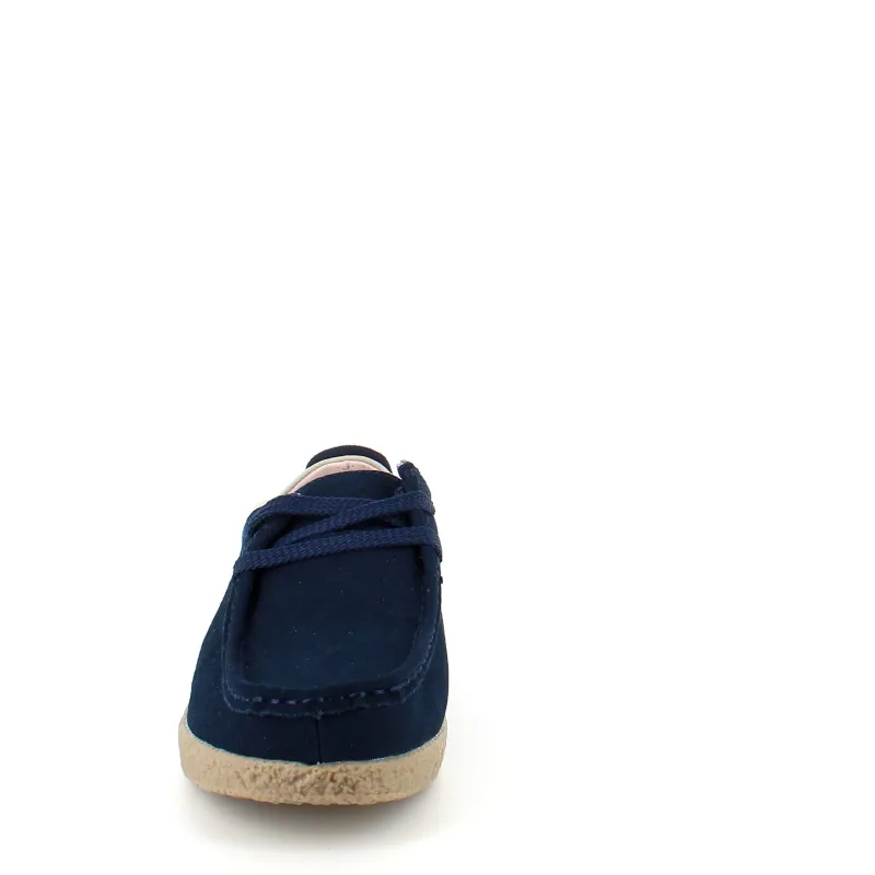 Sygeplejebutikken Sko På Tilbud*Navy ruskindssko med rågummisål
