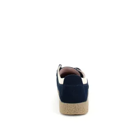 Sygeplejebutikken Sko På Tilbud*Navy ruskindssko med rågummisål