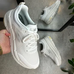 Skechers Leddegigt|Hælsporer*Åndbar hvid MaxCushioning sko fra