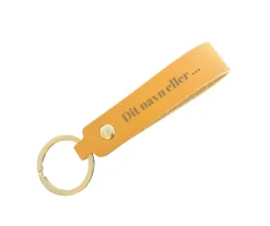 Sygeplejebutikken Gaver Til Sundhedspersonalet*Nøglering i brun med navn, titel eller...
