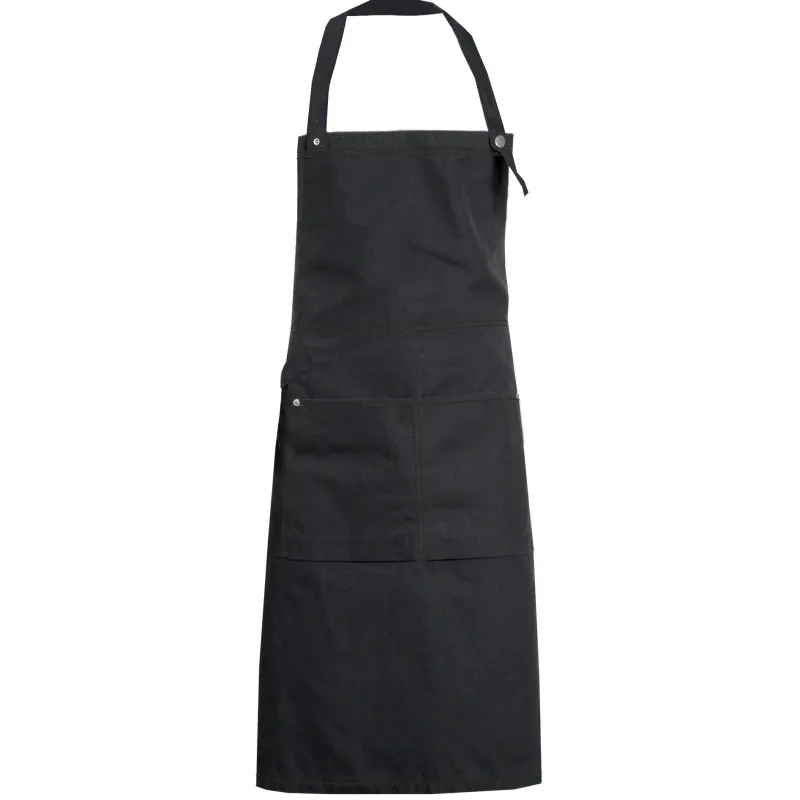 Nybo Workwear Hjælpemidler Til Køkkenet*Nybo Sort Unisex New Nordic Kuskeforklæde, Justerbar, 3D-lommer