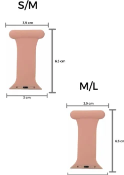 Sygeplejebutikken Silikonesygeplejeure|Gaver Til Sundhedspersonalet*Pink sygepleje silikonerem til Apple Watch