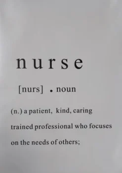 Sygeplejebutikken Gaver Til Sundhedspersonalet*Plakat Nurse