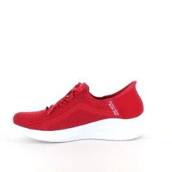 Skechers Benlængdeforskel|Leddegigt*Rød Slip-ins med glimmer detaljer.