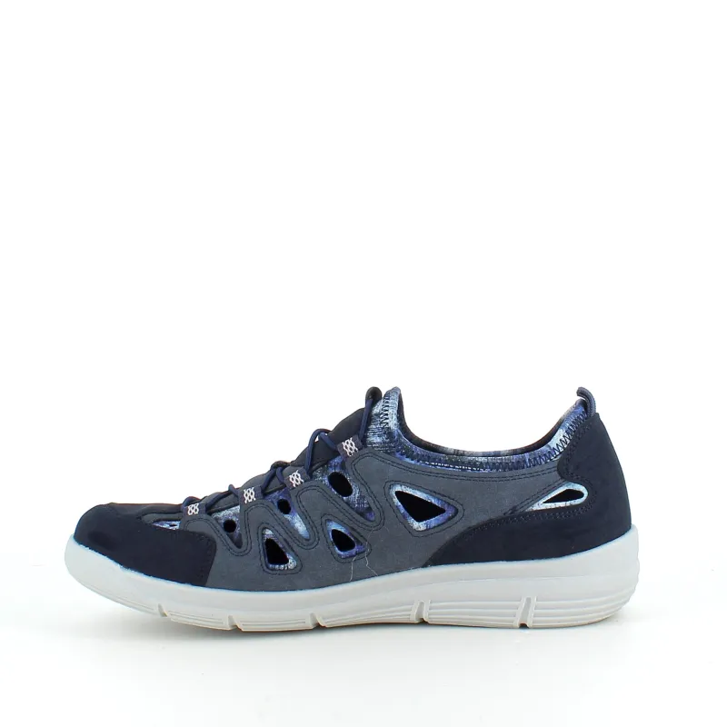 Sygeplejebutikken Sko Til Ældre|Fodformede Sko*Relife sko – Navy | Komfort med hver eneste skridt