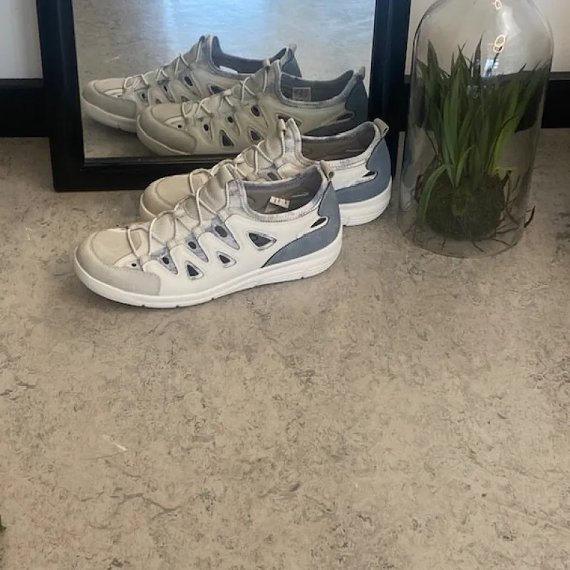 Sygeplejebutikken Sko Til Ældre|Følsomme Fødder*Relife sko – Offwhite | Blød, let og moderne komfort