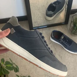 Sygeplejebutikken Sko Til Ældre|Fodformede Sko*Relife sporty arbejdssko i navy med Soft Reflex-system – let komfort til lange dage på fødderne