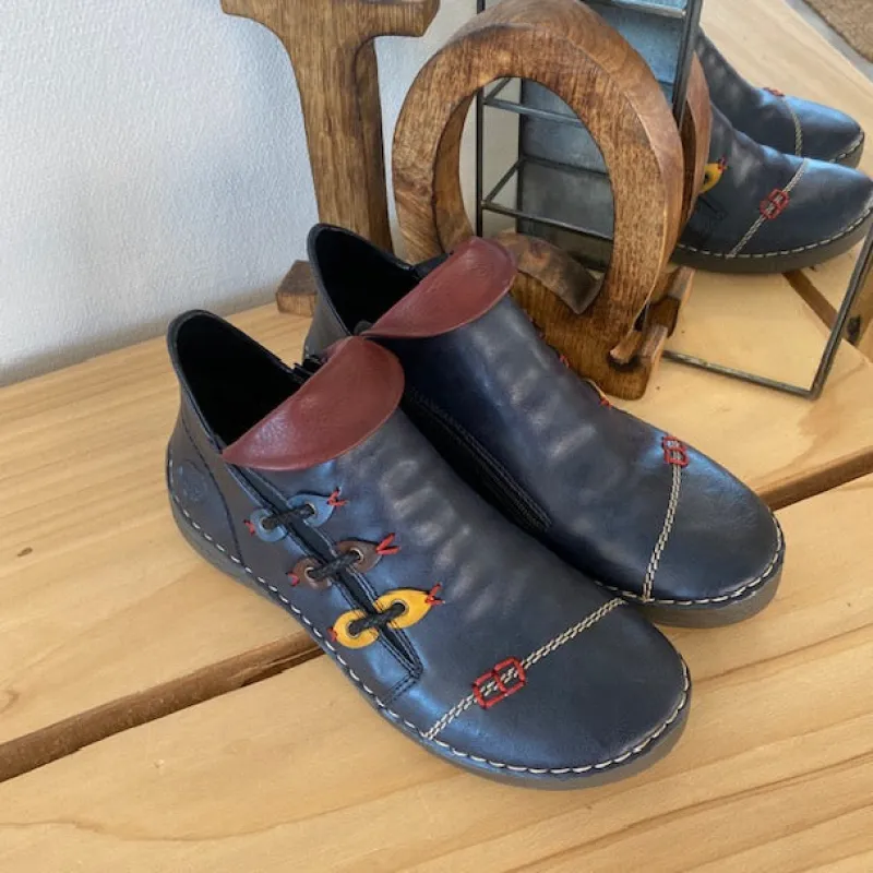 Rieker Kort Støvle Dame|Vinterstøvler Damer*støvle til dame i blå