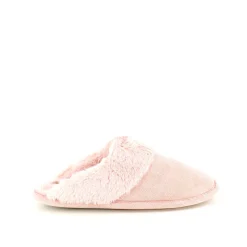 Sygeplejebutikken Hjemmesko|Sko På Tilbud*Rosa hjemmesko med synlig pelskant