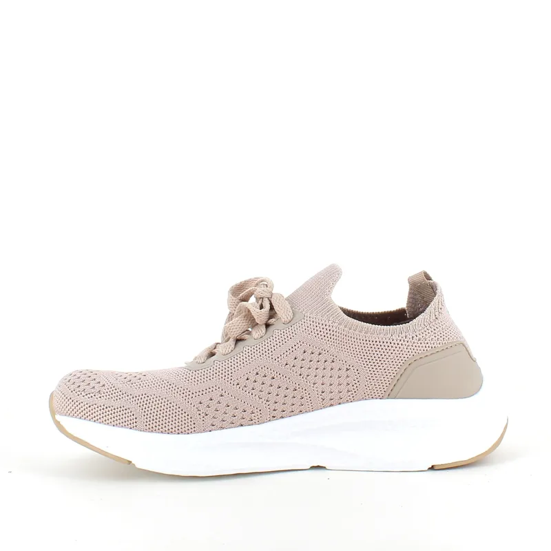 Endurance Sko På Tilbud*Sandfarvet åndbar slip on sko fra