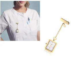 Sygeplejebutikken Gravering*Sif Jacobs sygeplejeur i guld med gravering