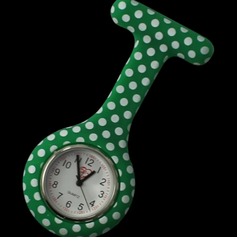 Sygeplejebutikken Silikonesygeplejeure*Silikone sygeplejeur - grønt polkaplettet