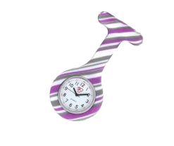 Sygeplejebutikken Silikonesygeplejeure*Silikone sygeplejeur i lilla stribet mønster