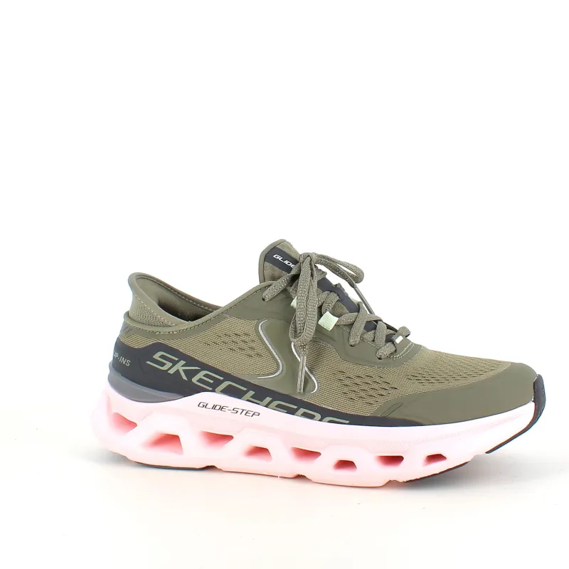 Skechers Slip On Sko|Kondi Sko*Slip-in sko i grøn med Glide-Step Altus